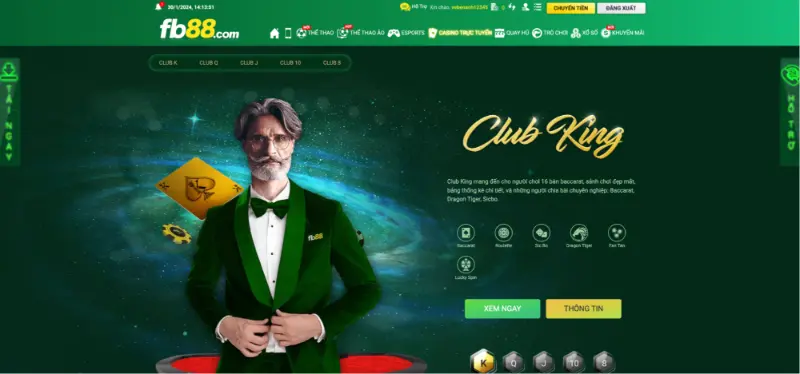 Sảnh Casino trực tuyến FB88