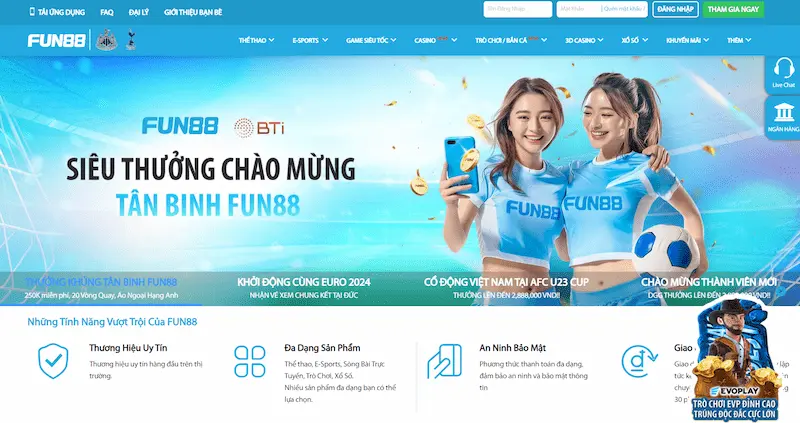 Fun88 - nhà cái thành lập lâu đời nhất